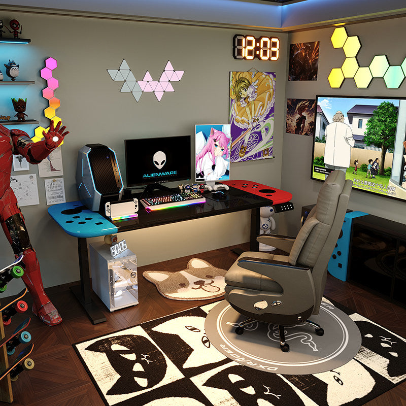 Nintendo Switch Gaming Desk – Custom Glass & Metal Computer Desk | HOMEINA