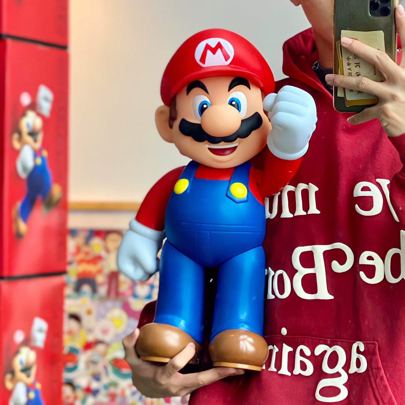 Super Mario Articulated PVC Action Figure 50cm – Poseable Game Collectible | HOMEINA