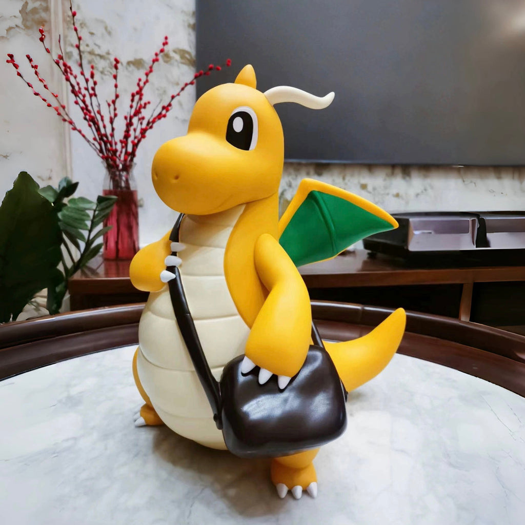 Dragonite Pokémon PVC Figurine 40cm – Street Style with Crossbody Bag | HOMEINA