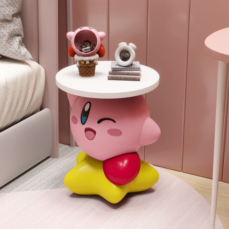 Kirby Resin Side Table – Anime Art Toy Home Decor | HOMEINA