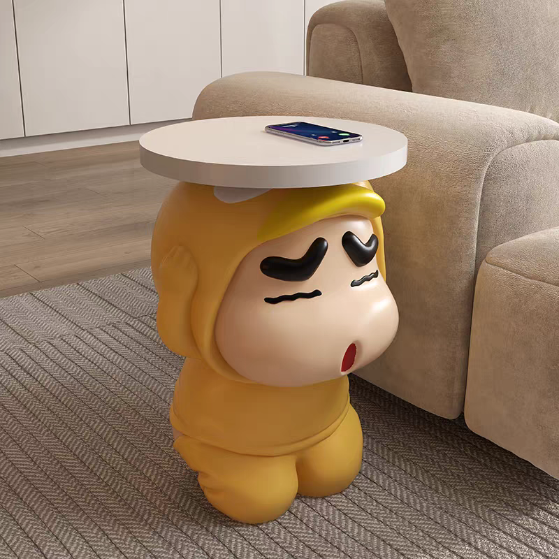 Crayon Shin-chan Resin Side Table – Creative Cartoon Home Decor | HOMEINA