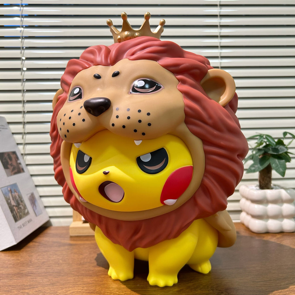 Pikachu Lion King Costume PVC Figurine – 35cm Pokemon Anime Collectible | HOMEINA