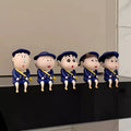 Crayon Shin-chan Police Uniform PVC Figurine Set – 5pcs Anime Collectible | HOMEINA