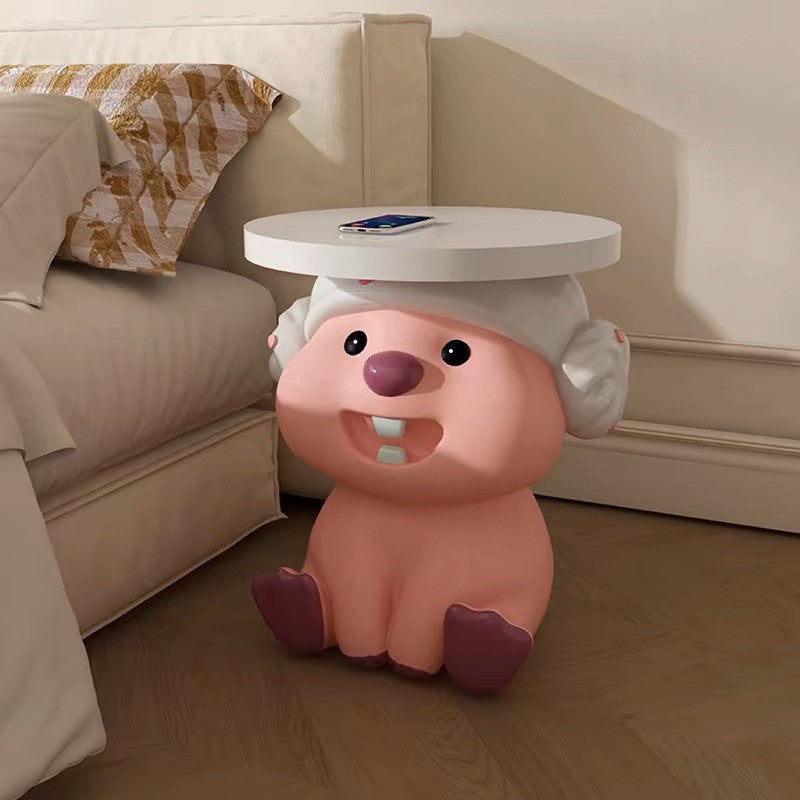 homina-Floor Ornament - Decorative Accessory - Bedside Table - Cartoon Plush Doll（A16)