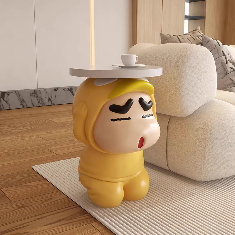 Crayon Shin-chan Resin Side Table – Creative Cartoon Home Decor | HOMEINA