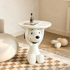 Snoopy Resin Side Table – Peanuts Art Toy Home Decor | HOMEINA