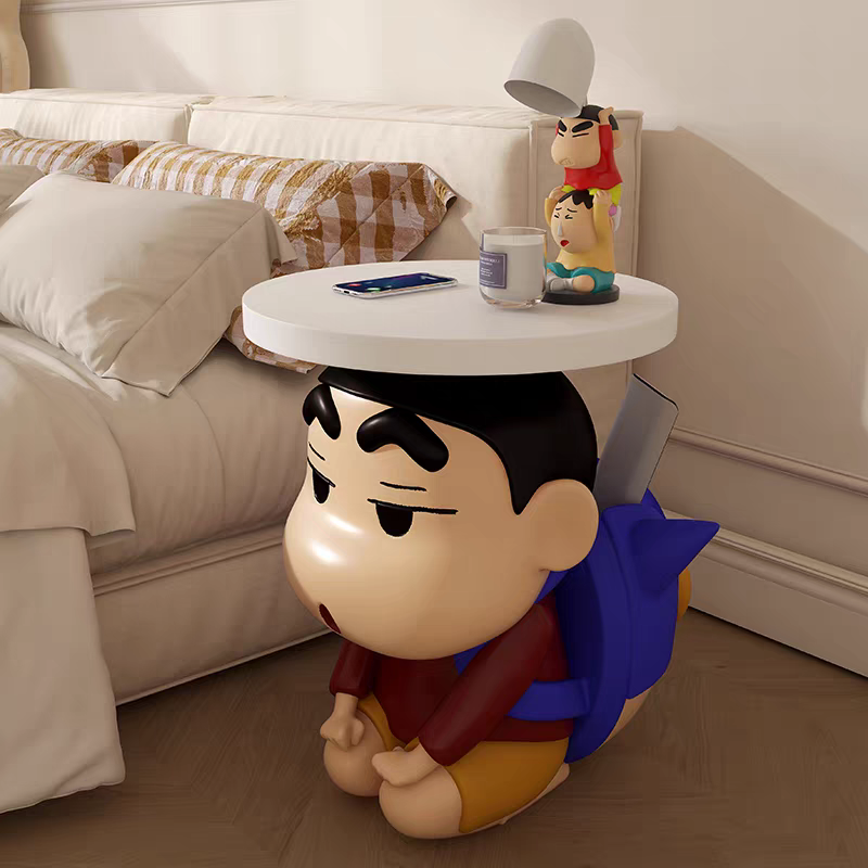 Crayon Shin-chan Action Kamen Resin Side Table – Anime Art Toy | HOMEINA
