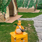 Dragonite Pokémon PVC Figurine 40cm – Street Style with Crossbody Bag | HOMEINA