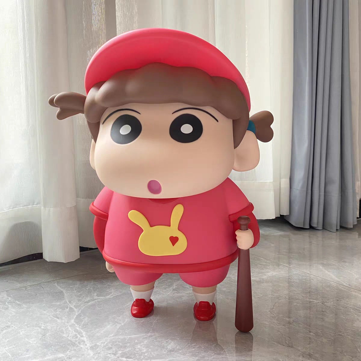 Crayon Shin-chan Nene Baseball PVC Figurine – Anime Collectible with Gift Box | HOMEINA