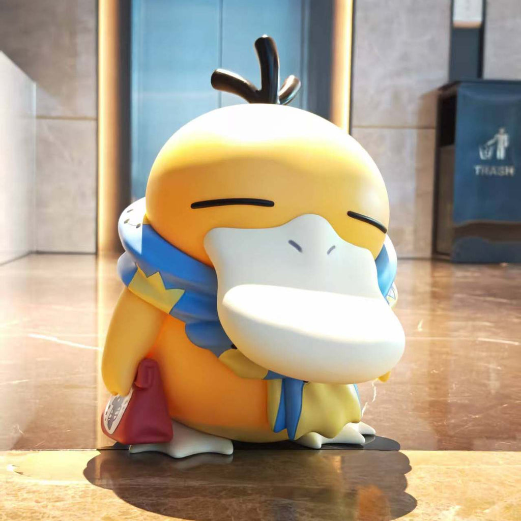 Psyduck Pokémon PVC Figurine 37cm – Scarf & Telephone Anime Collectible | HOMEINA