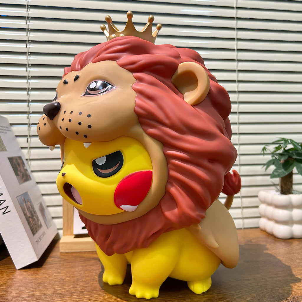Pikachu Lion King Costume PVC Figurine – 35cm Pokemon Anime Collectible | HOMEINA