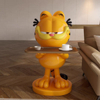 Garfield Resin Tray Stand – Creative Cartoon Home Decor | HOMEINA