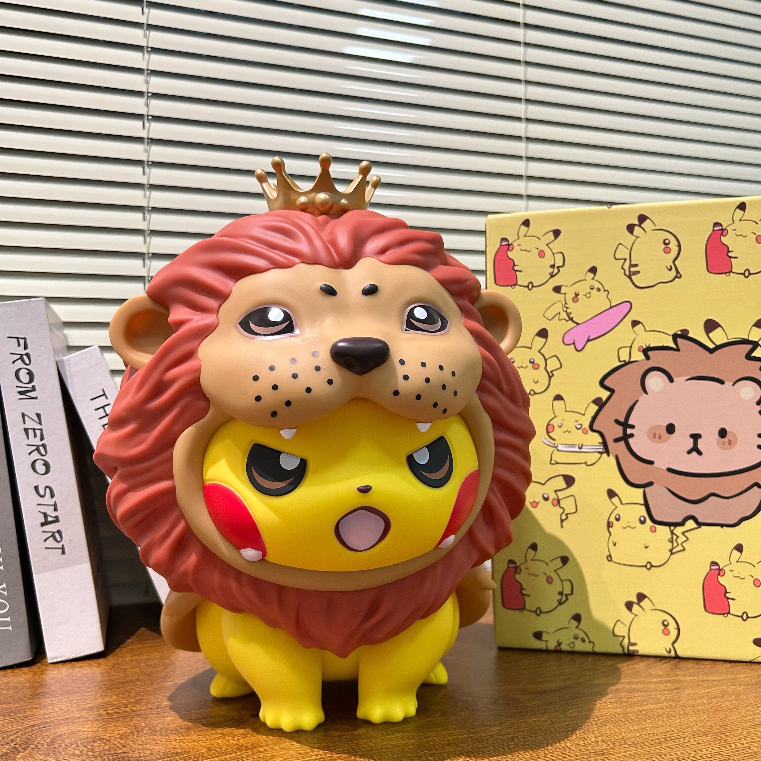 Pikachu Lion King Costume PVC Figurine – 35cm Pokemon Anime Collectible | HOMEINA