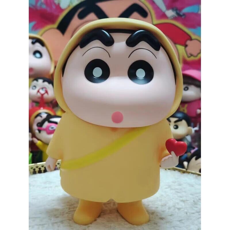 Crayon Shin-chan Raincoat PVC Figurine Set of 3 – 22cm Anime Collectible | HOMEINA