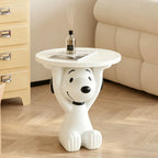 Snoopy Resin Side Table – Peanuts Art Toy Home Decor | HOMEINA