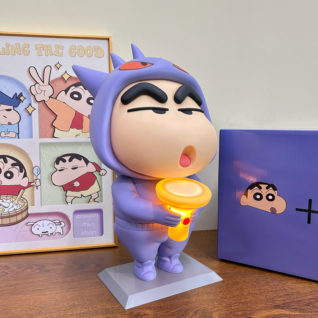 Crayon Shin-chan Dark Hero PVC Figurine – 43cm Light-Up Anime Collectible | HOMEINA