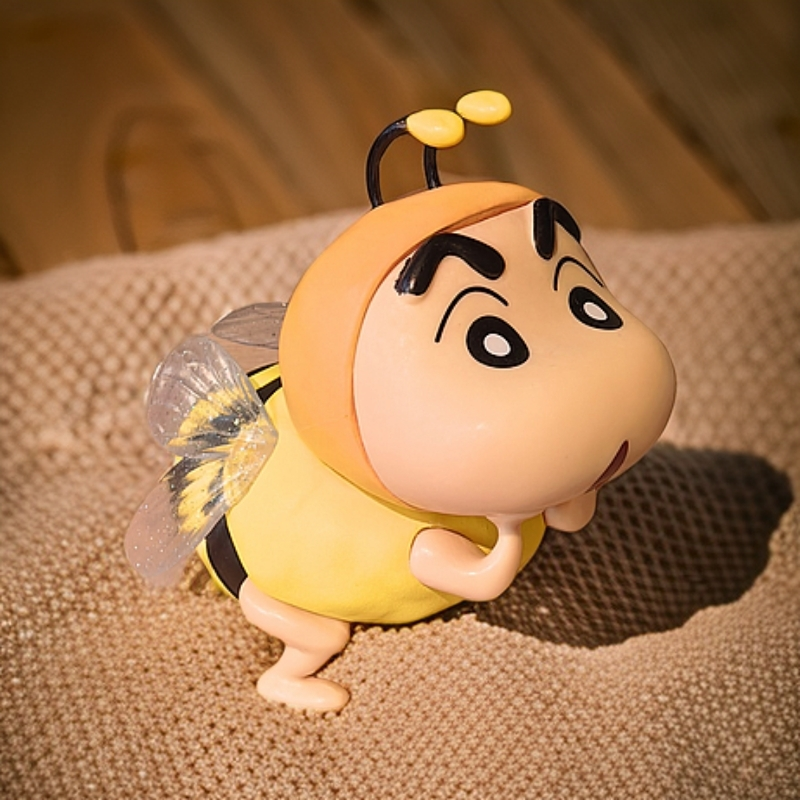 Crayon Shin-chan Bee Costume PVC Figurine Set – 2pcs Anime Collectible 12cm | HOMEINA