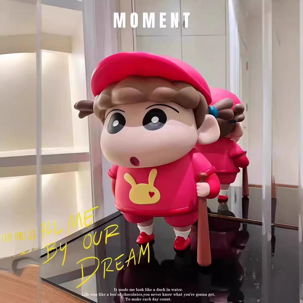 Crayon Shin-chan Nene Baseball PVC Figurine – Anime Collectible with Gift Box | HOMEINA