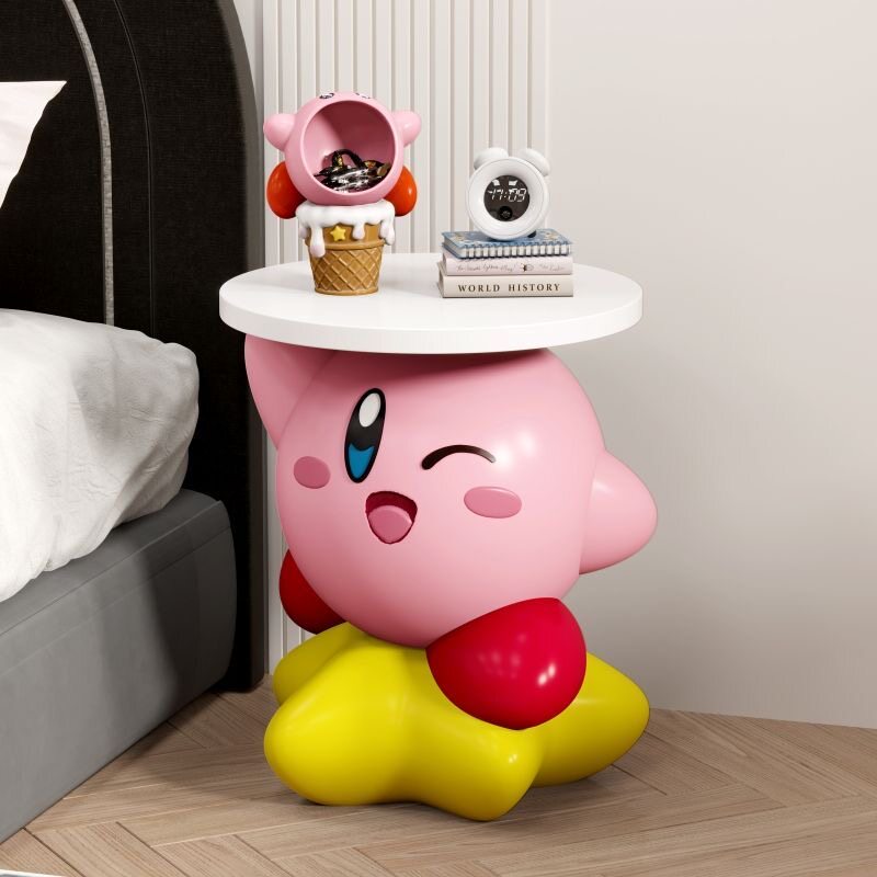 Kirby Resin Side Table – Anime Art Toy Home Decor | HOMEINA