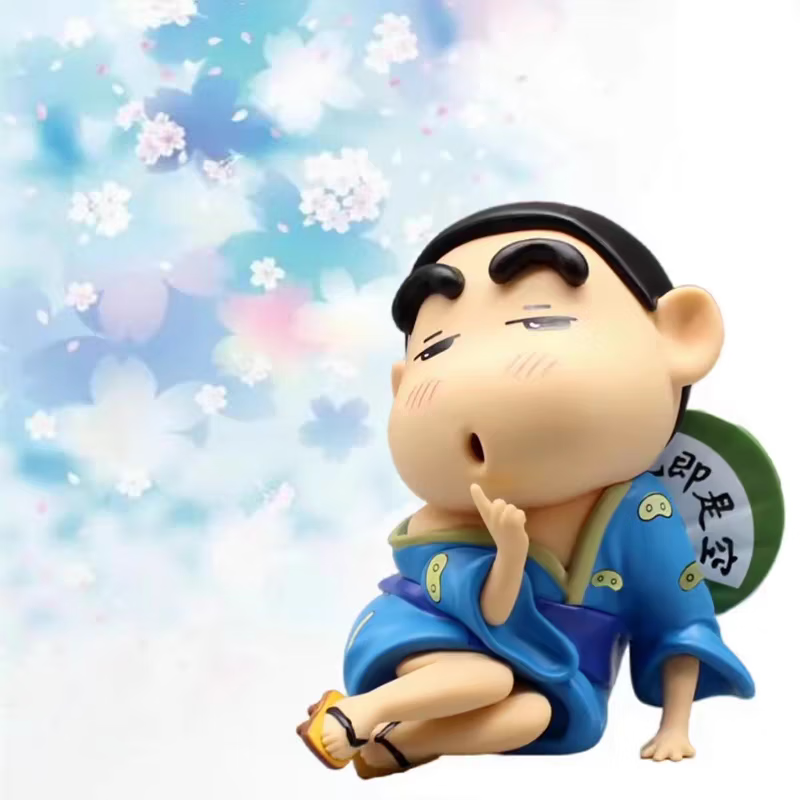 Crayon Shin-chan Kimono PVC Figurine 12cm – Anime Collectible Desk Decor | HOMEINA