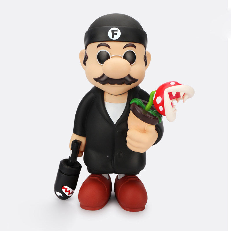 Mario Black Suit PVC Figurine – Cool Gangster Style Collectible 30cm / 50cm | HOMEINA