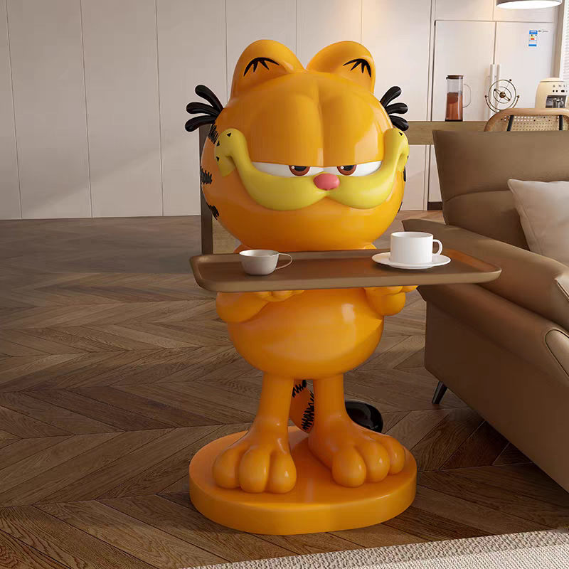 Garfield Resin Tray Stand – Creative Cartoon Home Decor | HOMEINA
