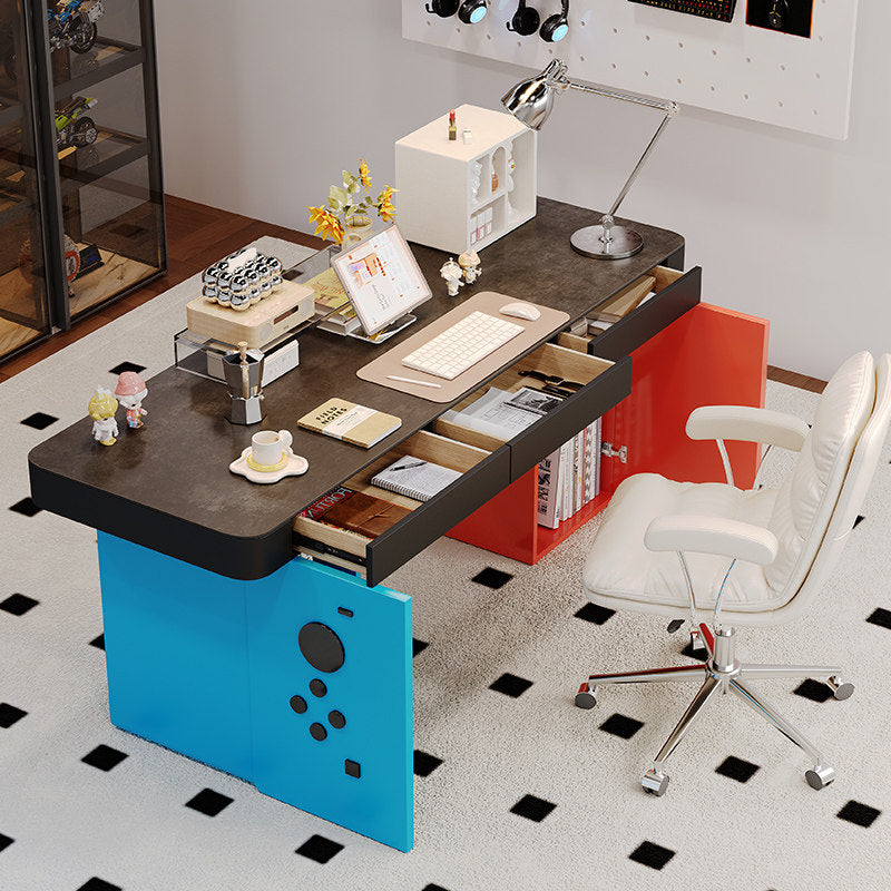 Nintendo Switch Office Desk – Custom Wood Desk with Drawers & Shelves | HOMEINA