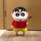 Crayon Shin-chan Hoodie PVC Figurine 40cm – 3 Colors, with Shiro & Rose | HOMEINA