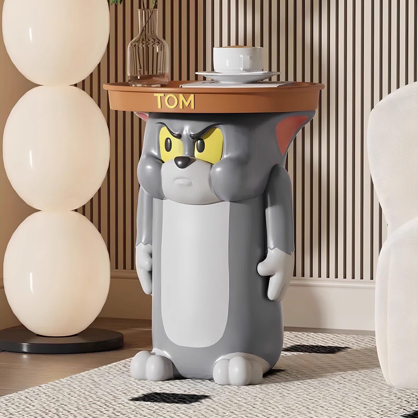 Tom Cat Resin Side Table – Tom & Jerry Art Toy Home Decor | HOMEINA