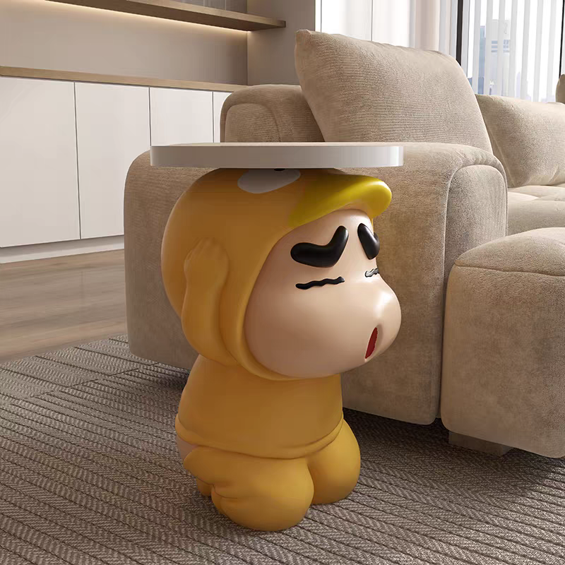 Crayon Shin-chan Resin Side Table – Creative Cartoon Home Decor | HOMEINA