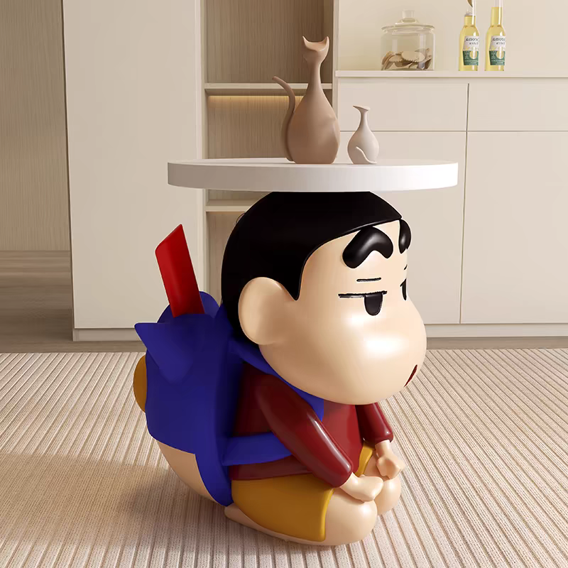 Crayon Shin-chan Action Kamen Resin Side Table – Anime Art Toy | HOMEINA