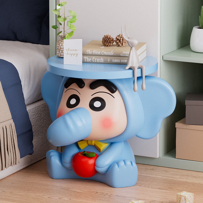 Crayon Shin-chan Elephant Resin Side Table – Anime Art Toy Home Decor | HOMEINA