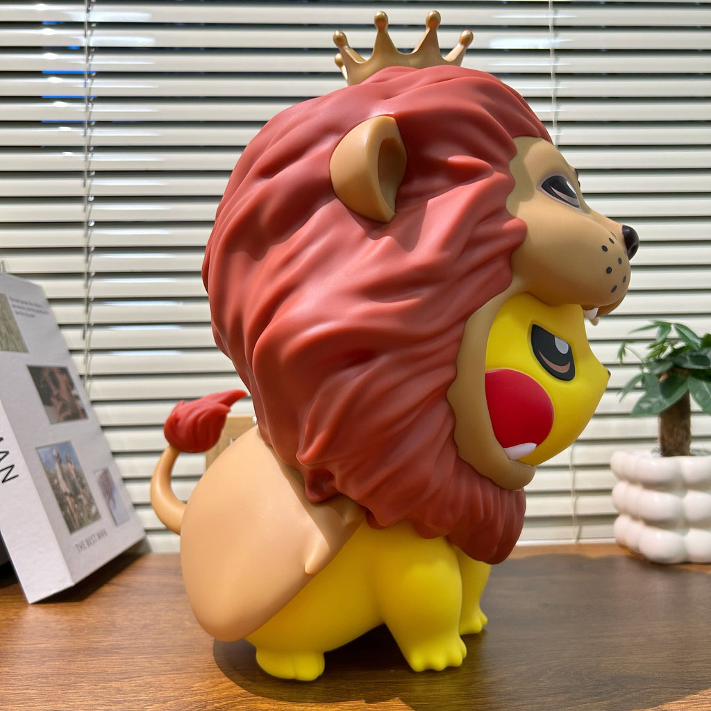 Pikachu Lion King Costume PVC Figurine – 35cm Pokemon Anime Collectible | HOMEINA