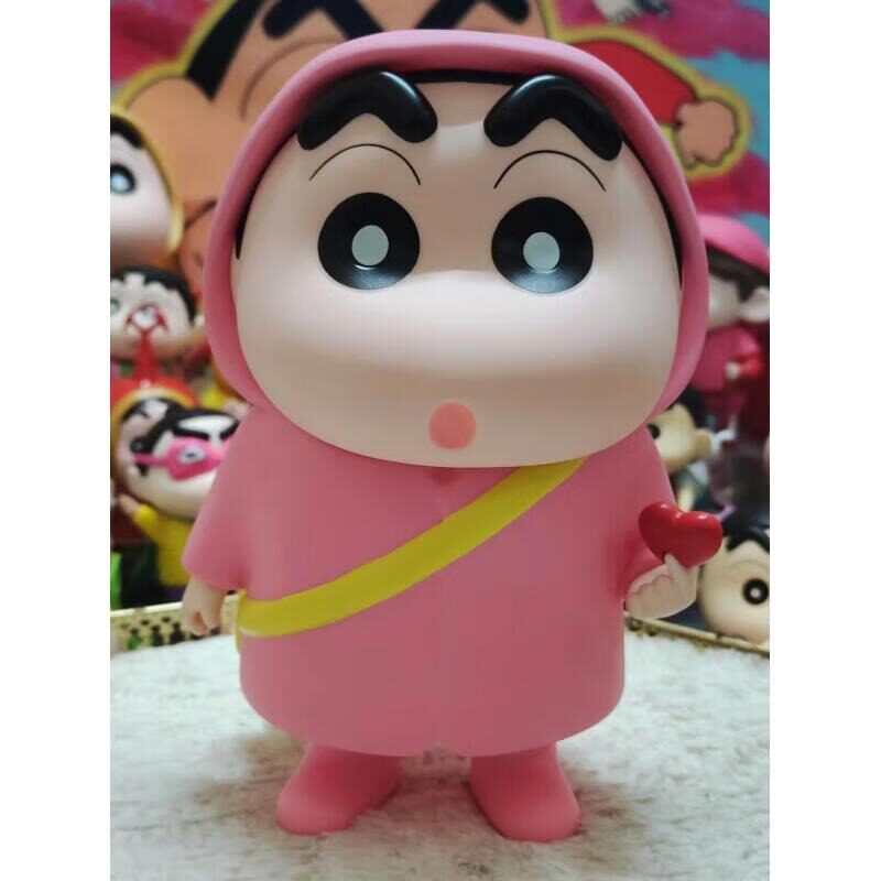 Crayon Shin-chan Raincoat PVC Figurine Set of 3 – 22cm Anime Collectible | HOMEINA