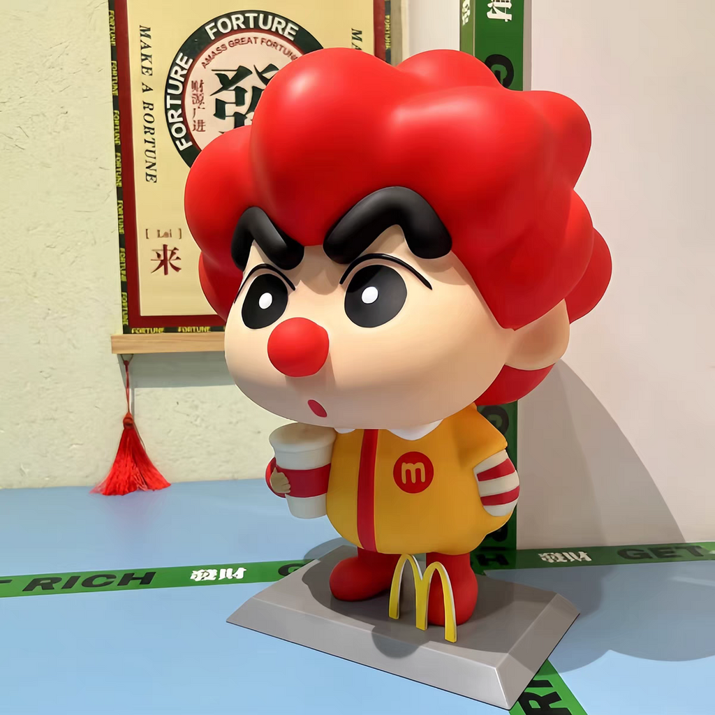 Crayon Shin-chan McDonald’s Costume PVC Figurine – 37cm Anime Collectible | HOMEINA