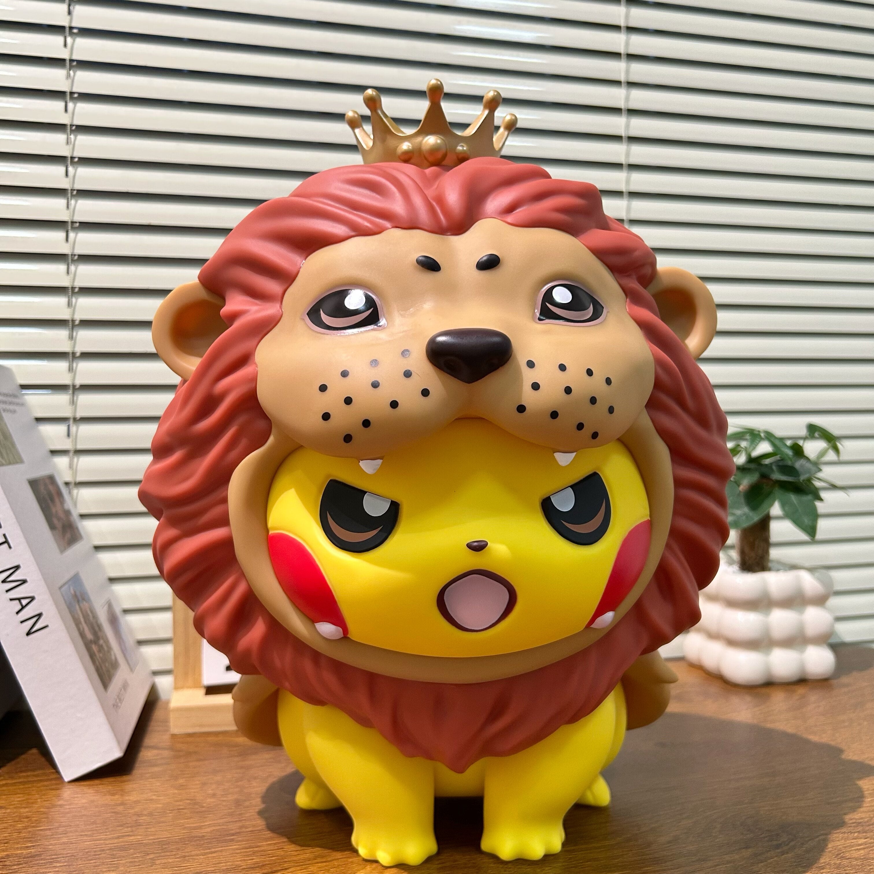 Pikachu Lion King Costume PVC Figurine – 35cm Pokemon Anime Collectible | HOMEINA