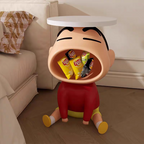 Crayon Shin-chan Resin Sitting Storage Side Table – Cartoon Home Decor | HOMEINA