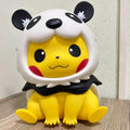 Pikachu Panda Costume PVC Figurine – 35cm Pokemon Anime Collectible | HOMEINA