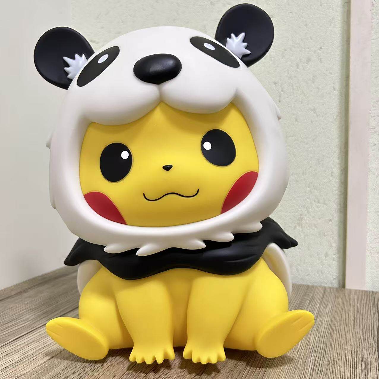 Pikachu Panda Costume PVC Figurine – 35cm Pokemon Anime Collectible | HOMEINA