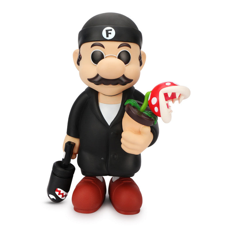 Mario Black Suit PVC Figurine – Cool Gangster Style Collectible 30cm / 50cm | HOMEINA