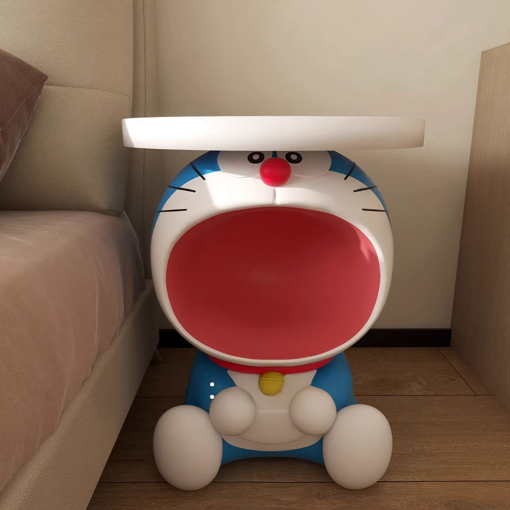 Doraemon Resin Side Table – Anime Art Toy Home Decor | HOMEINA