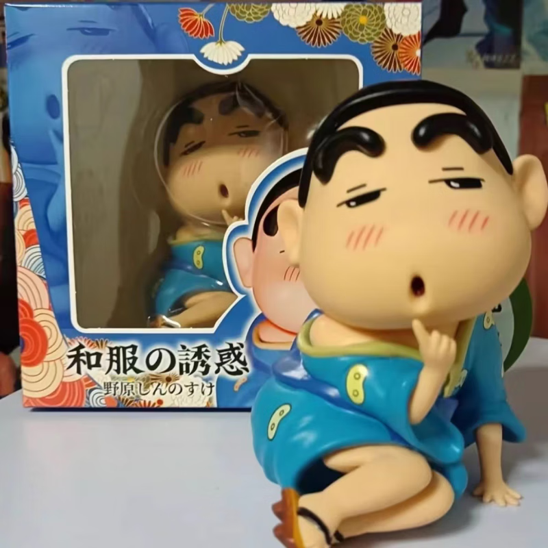 Crayon Shin-chan Kimono PVC Figurine 12cm – Anime Collectible Desk Decor | HOMEINA