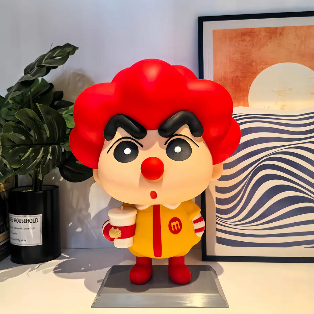 Crayon Shin-chan McDonald’s Costume PVC Figurine – 37cm Anime Collectible | HOMEINA