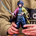 Tomioka Giyuu Repainted Handmade PVC Figurine 25cm – Demon Slayer Anime Collectible Statue with Gift Box | HOMEINA