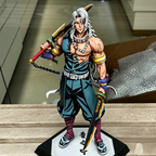 Uzui Tengen Repainted Handmade PVC Figurine 30cm – Demon Slayer Sound Hashira Anime Collectible with Gift Box | HOMEINA