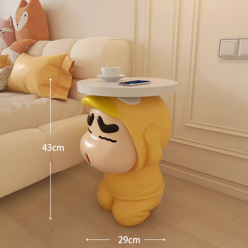 Crayon Shin-chan Resin Side Table – Creative Cartoon Home Decor | HOMEINA