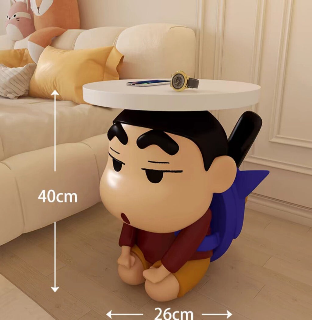 Crayon Shin-chan Action Kamen Resin Side Table – Anime Art Toy | HOMEINA