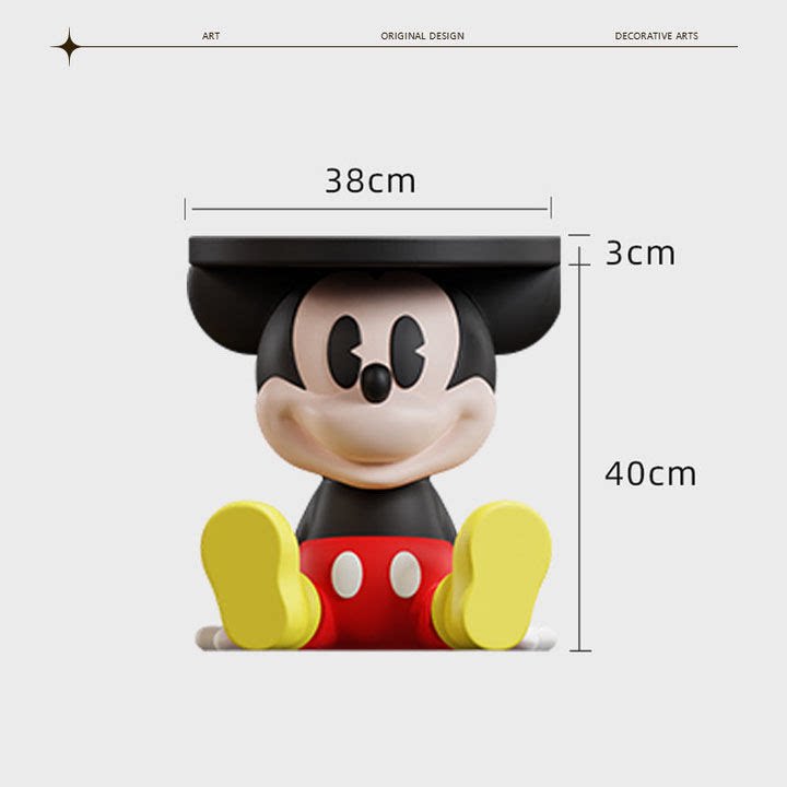 Mickey Mouse Resin Side Table – Disney Art Toy Home Decor | HOMEINA