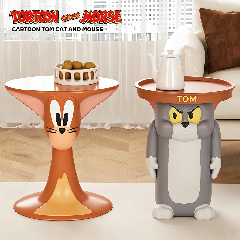 Tom Cat Resin Side Table – Tom & Jerry Art Toy Home Decor | HOMEINA