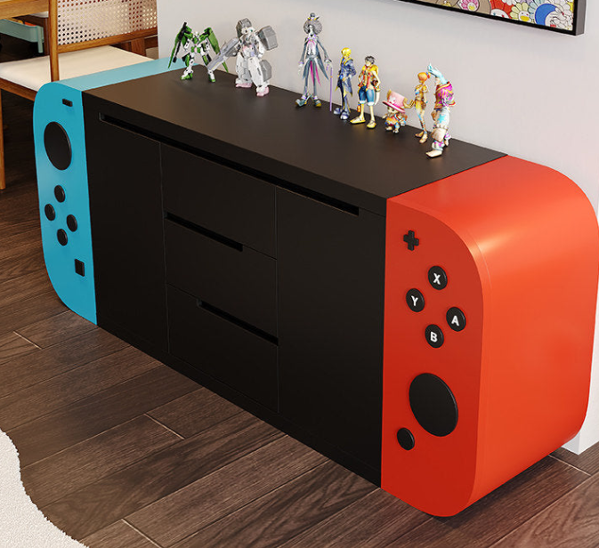 Nintendo Switch Storage Cabinet – Custom Wood Gaming Sideboard | HOMEINA